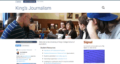 Desktop Screenshot of kingsjournalism.com